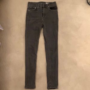 Rag and bone grey high waisted skinny Jean